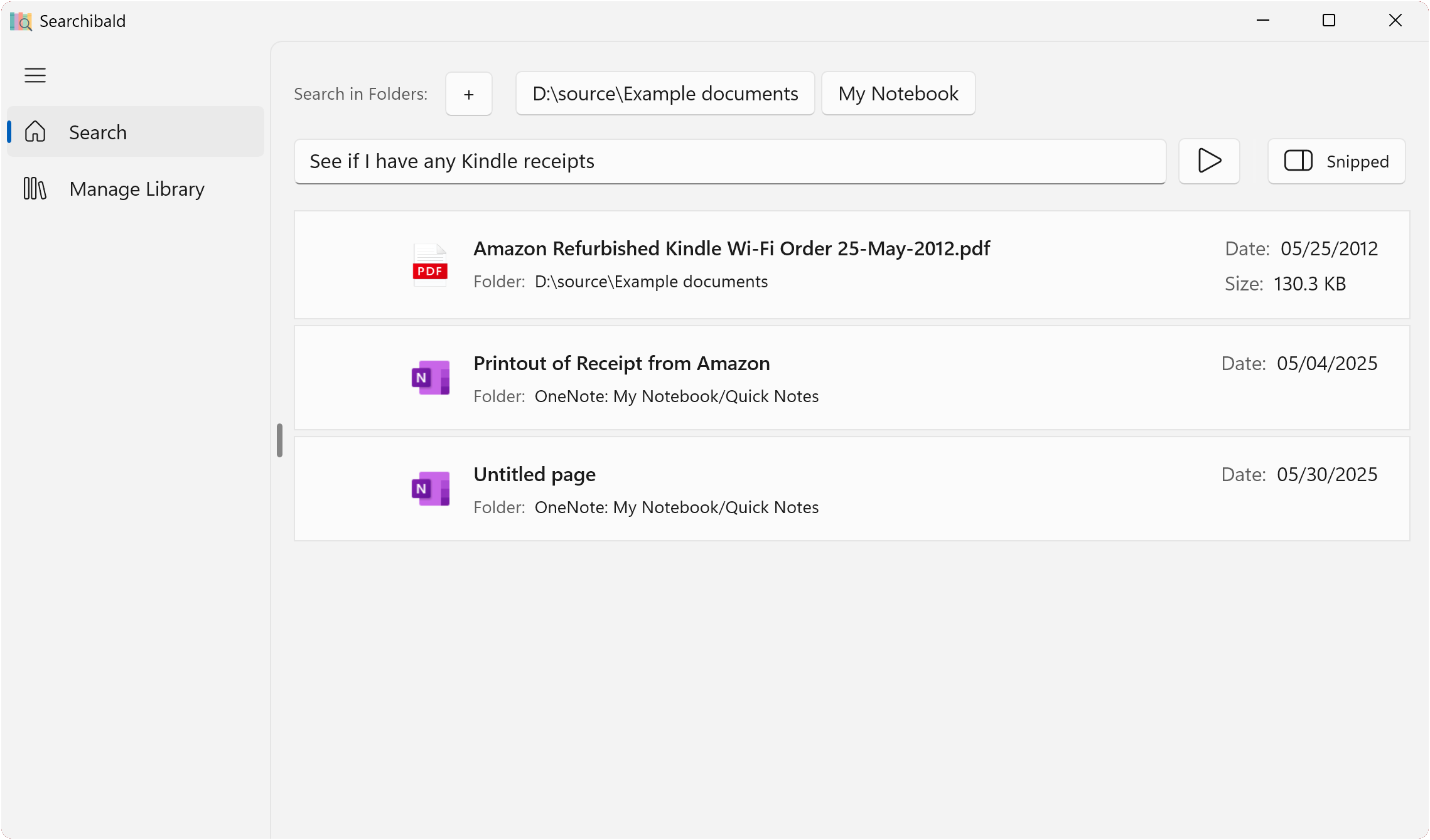 Search Results Screenshot